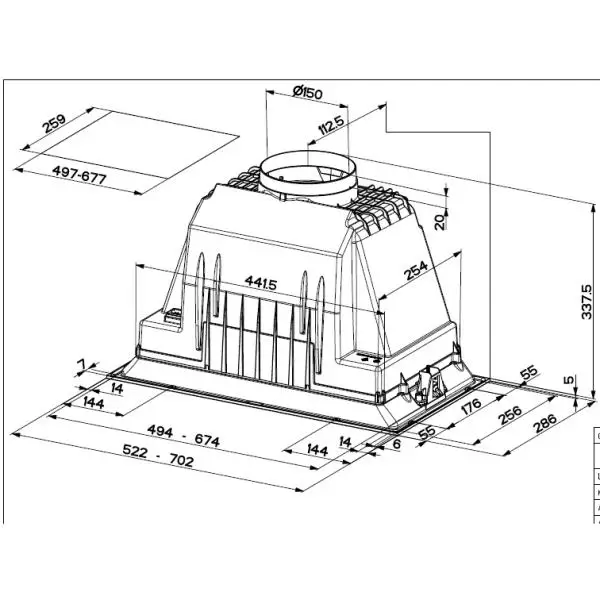 FABER GROUPE FILTRANT 580M3/H 5772785 - site Surplus Habitat