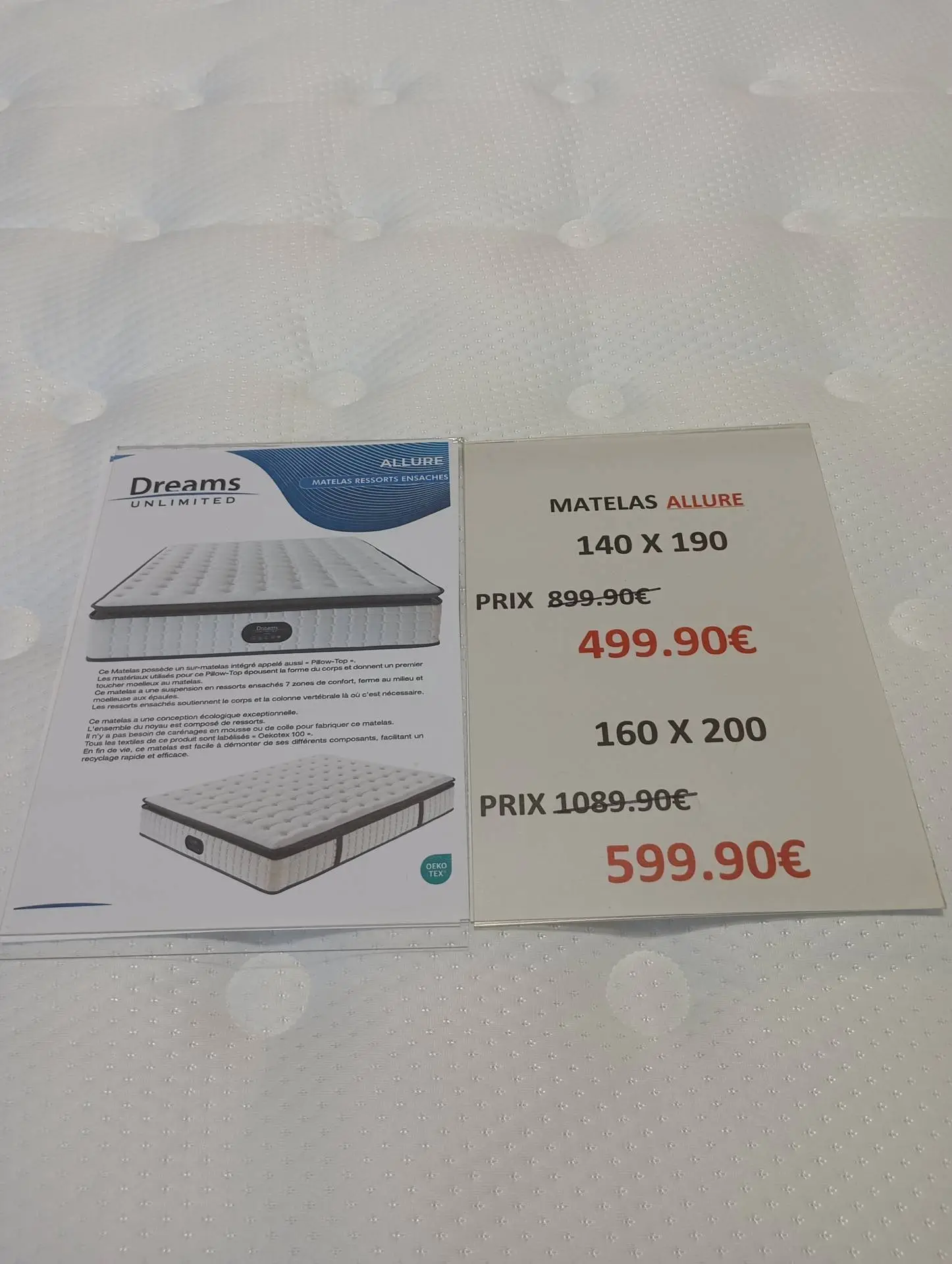 MATELAS RESSORT ENSACHES - site Surplus Habitat 34