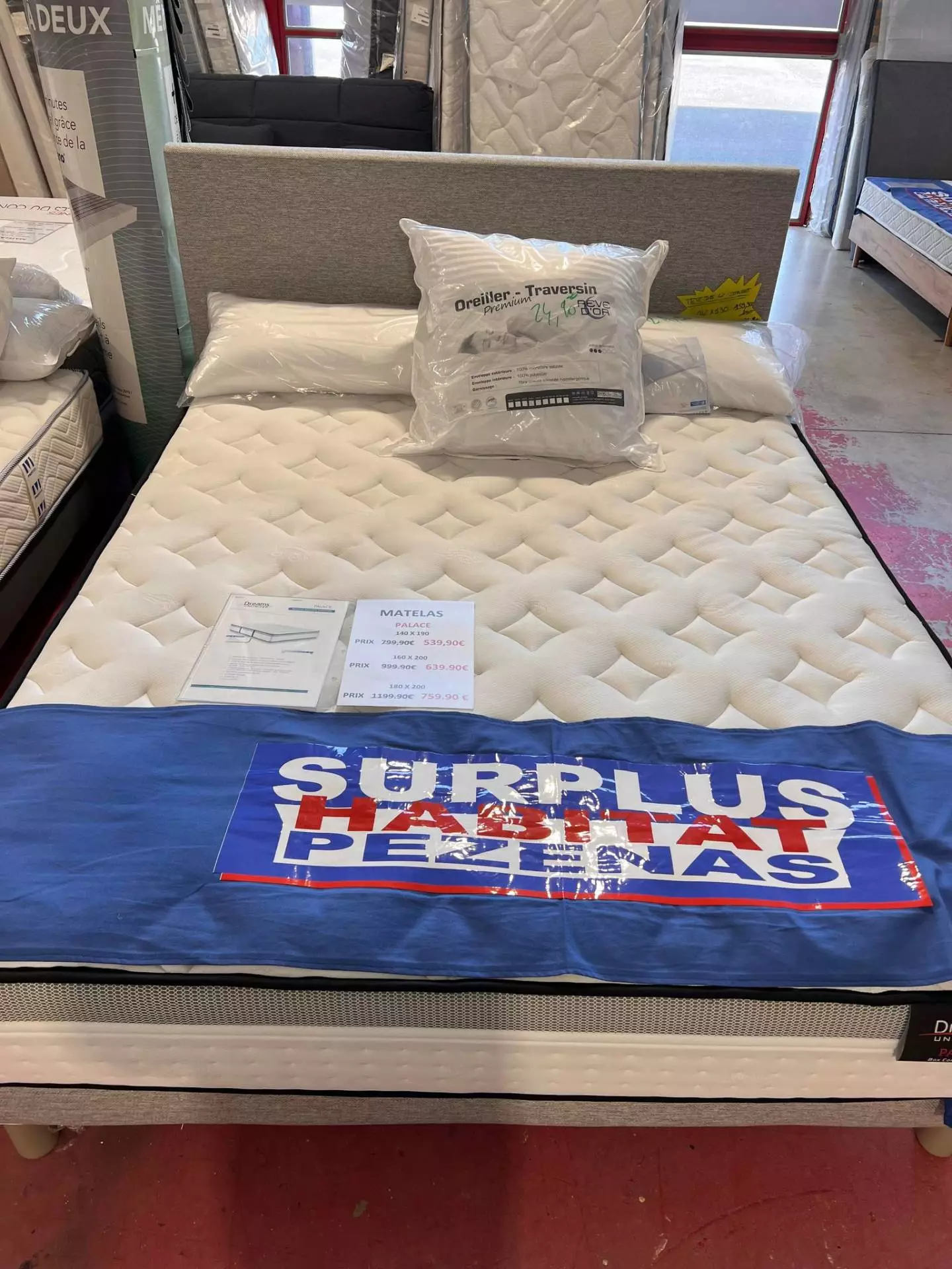 MATELAS DOUBLE FACE A RESSORTS ENSACHES AVEC FACE SOFT - site Surplus Habitat 34