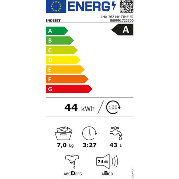 LAVE LINGE INDESIT FRONTAL 7KG 1200 TR IMA762MYTIMEFR – Image 3