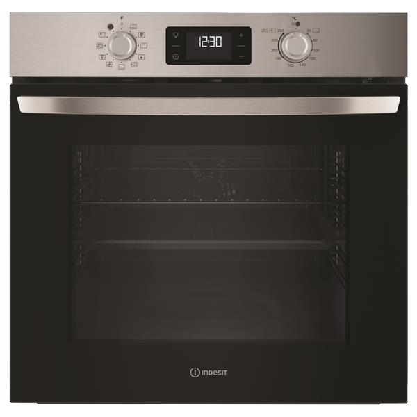 FOUR ENCASTRABLE INDESIT IO278PX PYRO CHALEUR TOURNANTE INOX 71L