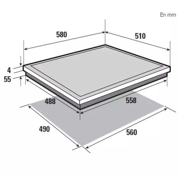PLAQUE INDUCTION BRANDT 3 ZONES BPI6315B - site Surplus Habitat 34