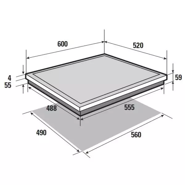 PLAQUE INDUCTION 3 ZONES SAUTER SPI4360B - site Surplus Habitat 34