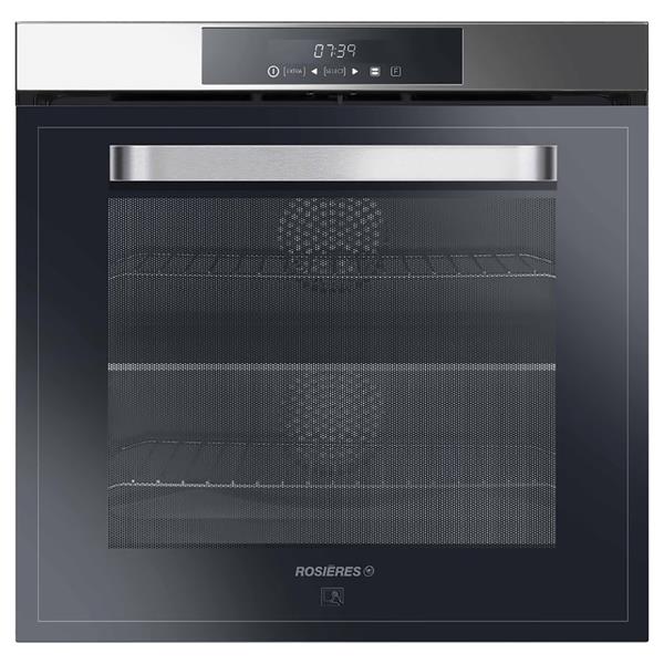 FOUR ENCASTRABLE ROSIERES RFDC73S/E DOUBLE CAVITE PYRO INOX